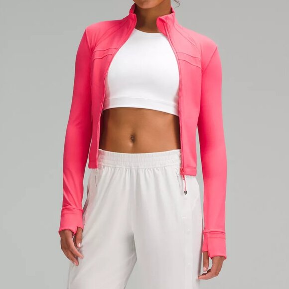 Lululemon Define Cropped Jacket *Nulu, Glaze Pink, Size 6 - Picture 2 of 9